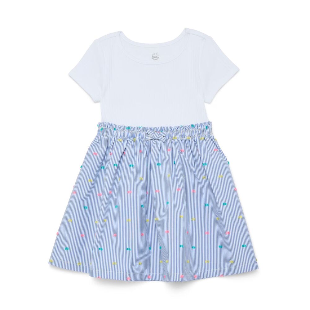 Wonder Nation Toddler Girls Poplin Dress